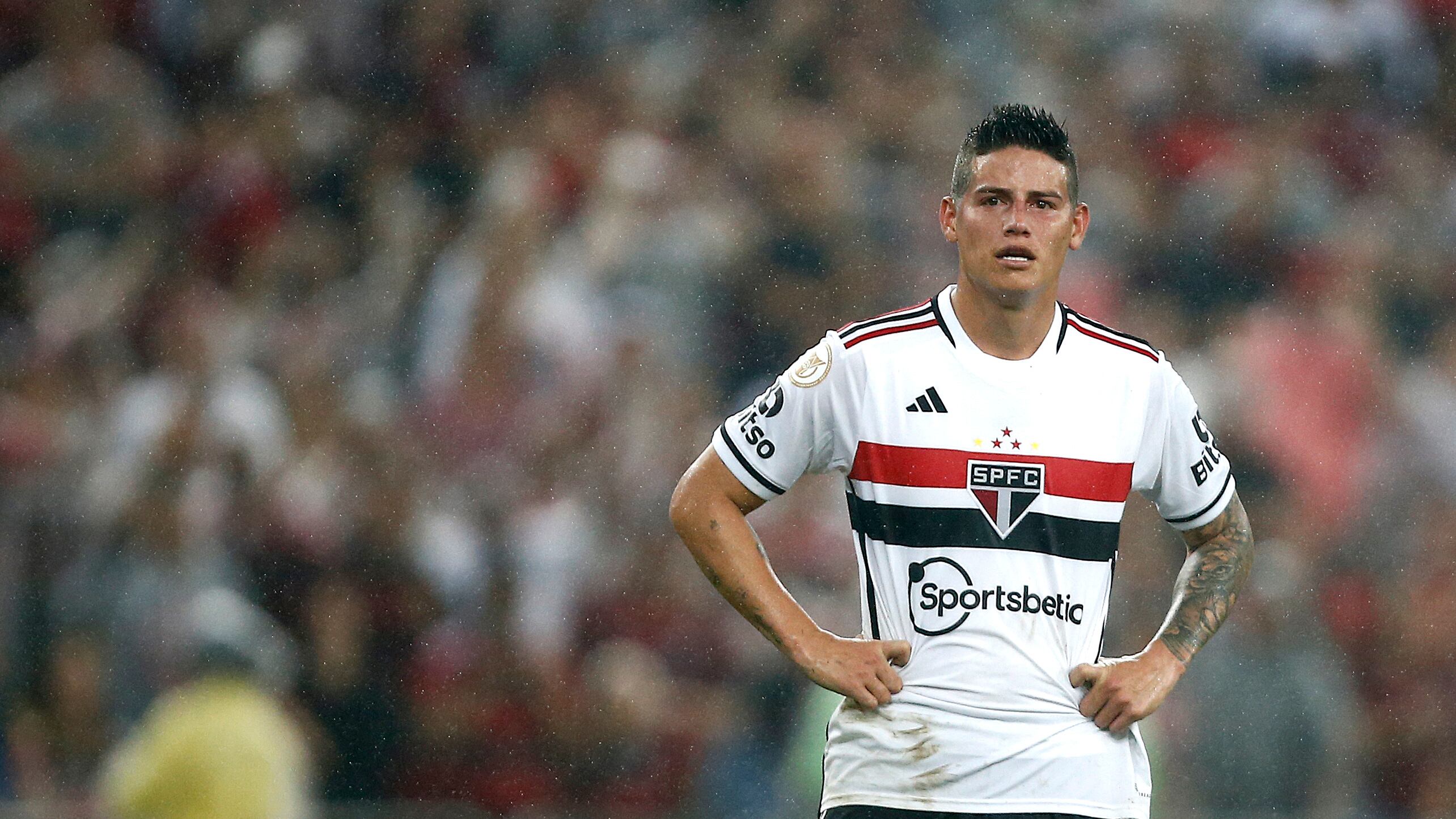 James Rodríguez quedó achantado tras el partido São Paulo Fortaleza