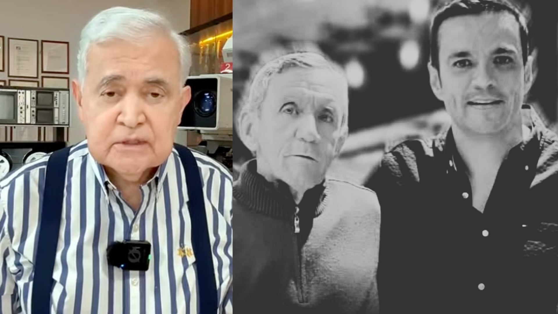 Juan Diego Alvira recibió homenaje de Jorge Barón para su padre tras su muerte