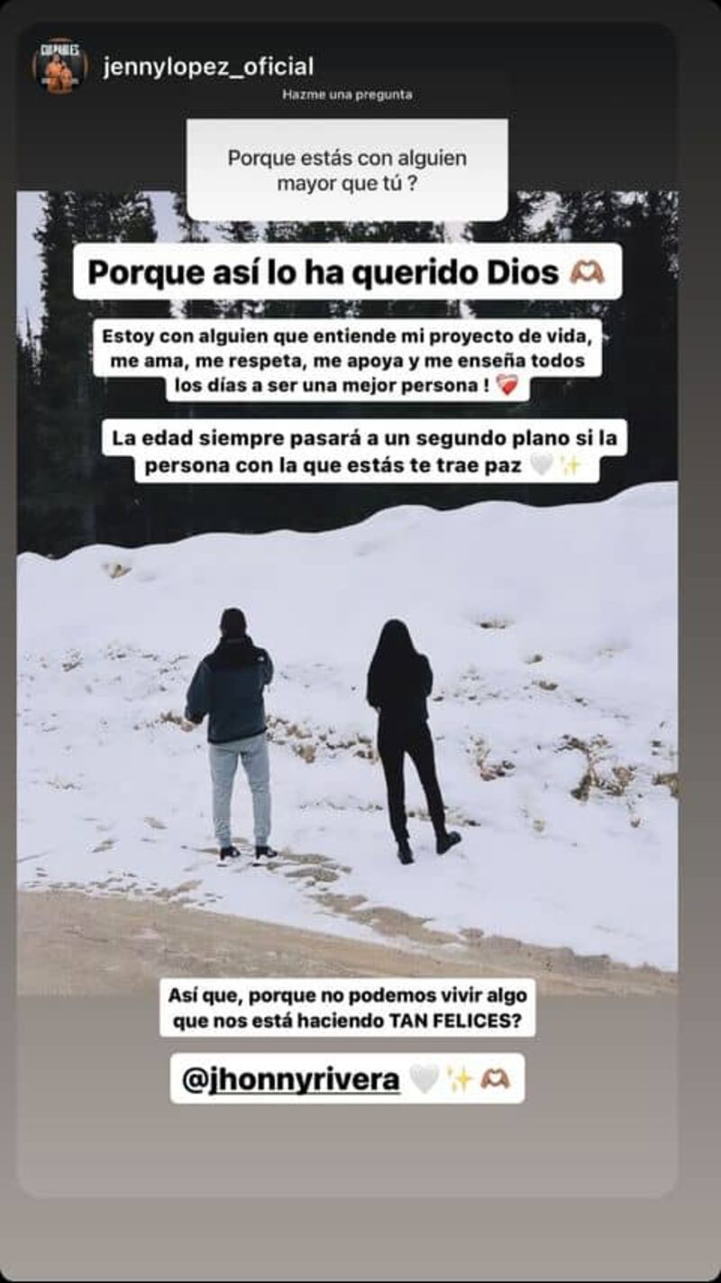 Respuesta de Jenny López a quienes la critican por su relación con Jhonny Rivera.