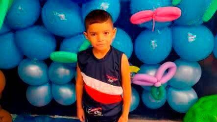 Imagen del menor desaparecido difundida por autoridades en Antioquia.