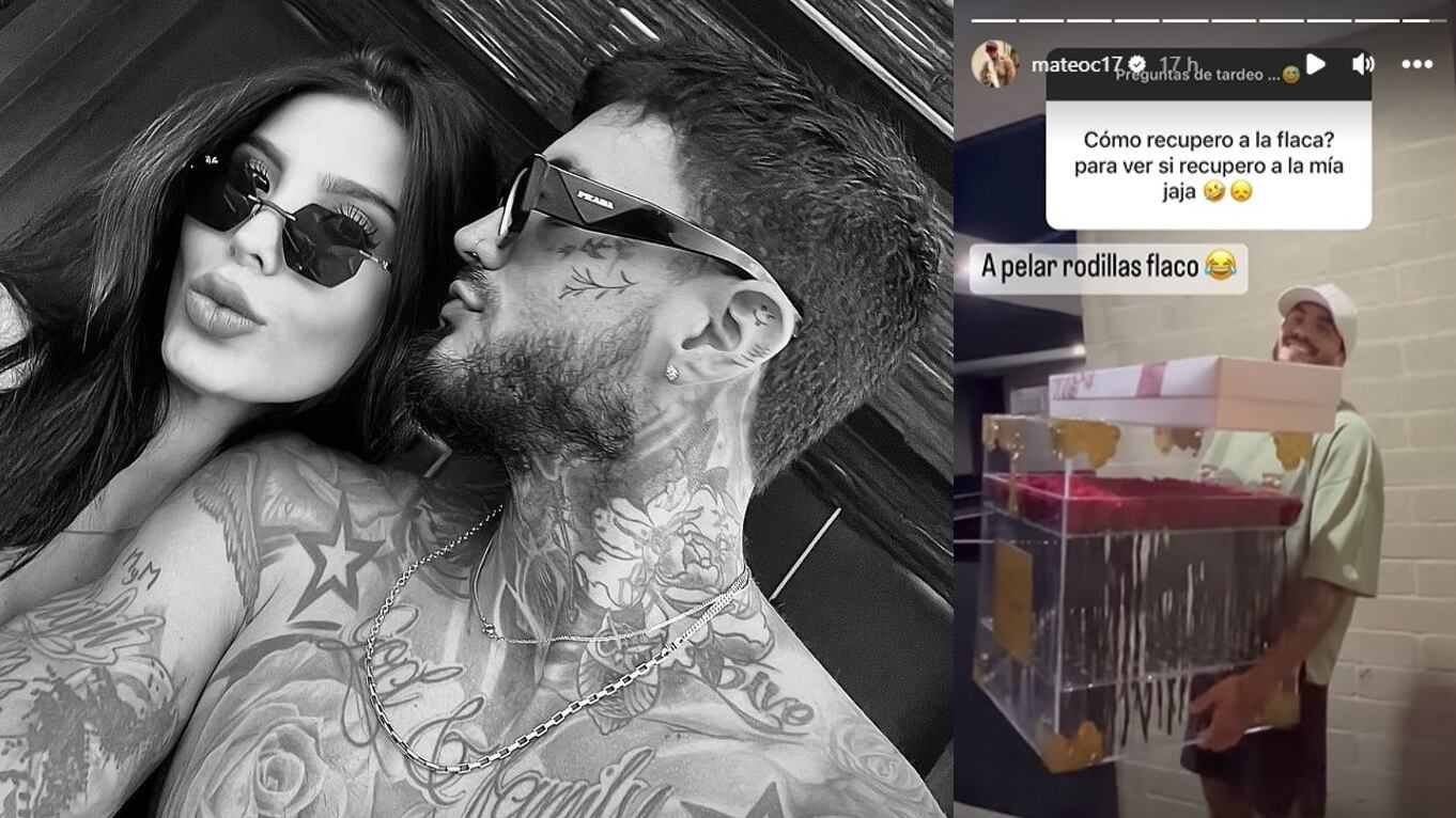 A Mateo Carvajal se le vio llegando a la casa de Stephanie Ruíz con inmensos regalos y gritándole que le ama.