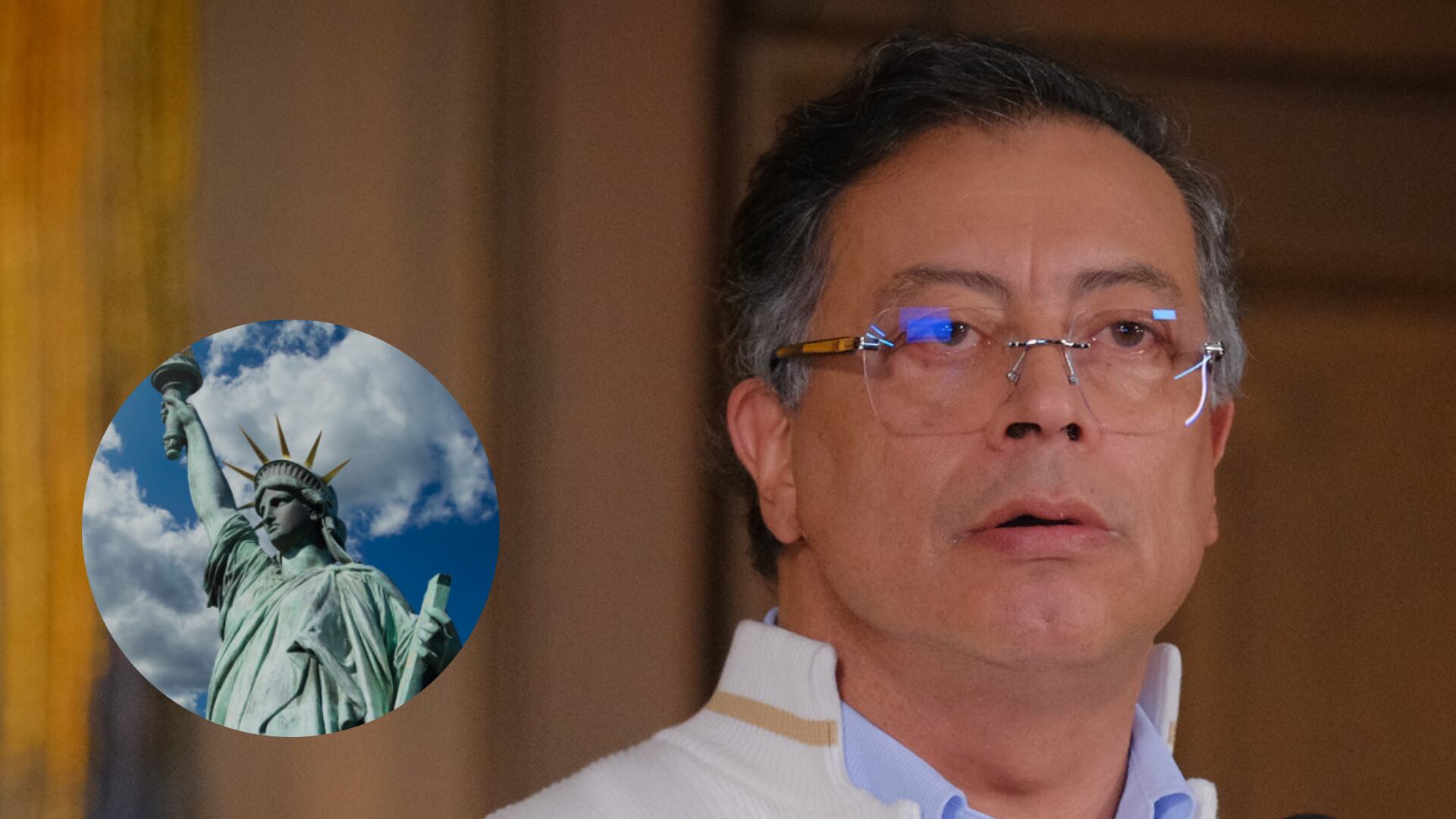 Petro y Estatua de la Libertad