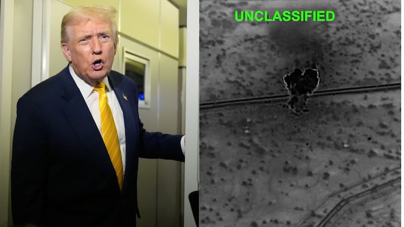Video: Trump desclasificó imágenes de “uno de los bombardeos más poderosos en la historia de Oriente Medio”