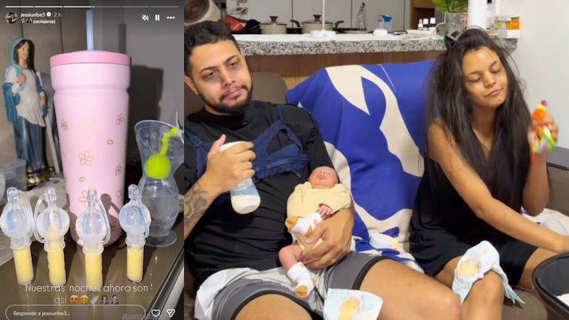 Jessi Uribe mostró cómo han cambiado sus noches desde que nació su hija Emilia