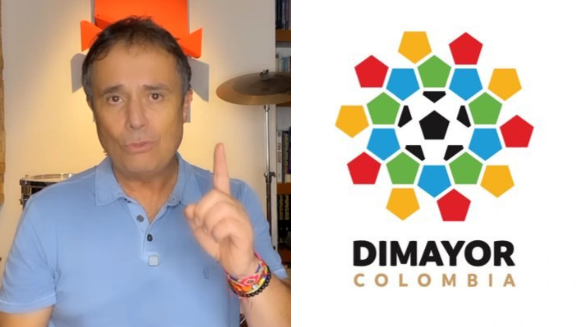 Cesar Augusto Londoño y la Dimayor - Fotos: Captura de redes sociales y página de la Dimayor