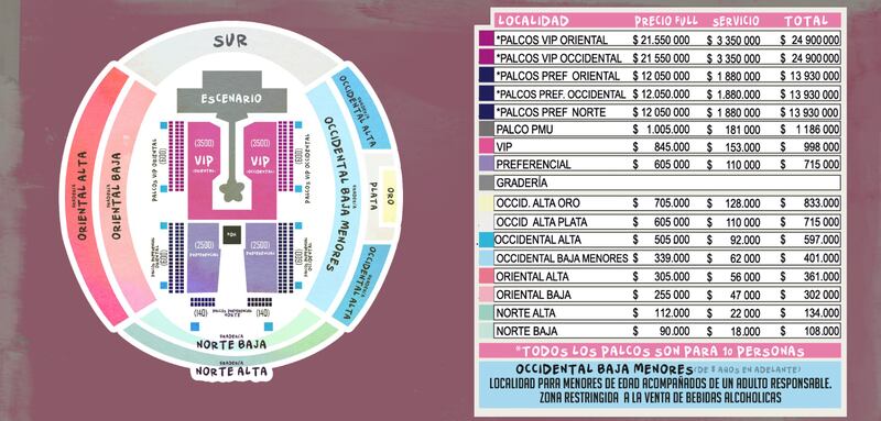 Precios de boletería Mañana Será Bonito Fest en Medellín