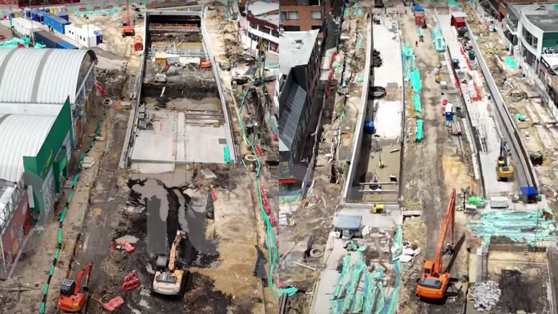 Denuncian que la obra del deprimido de la calle 72 no avanza.