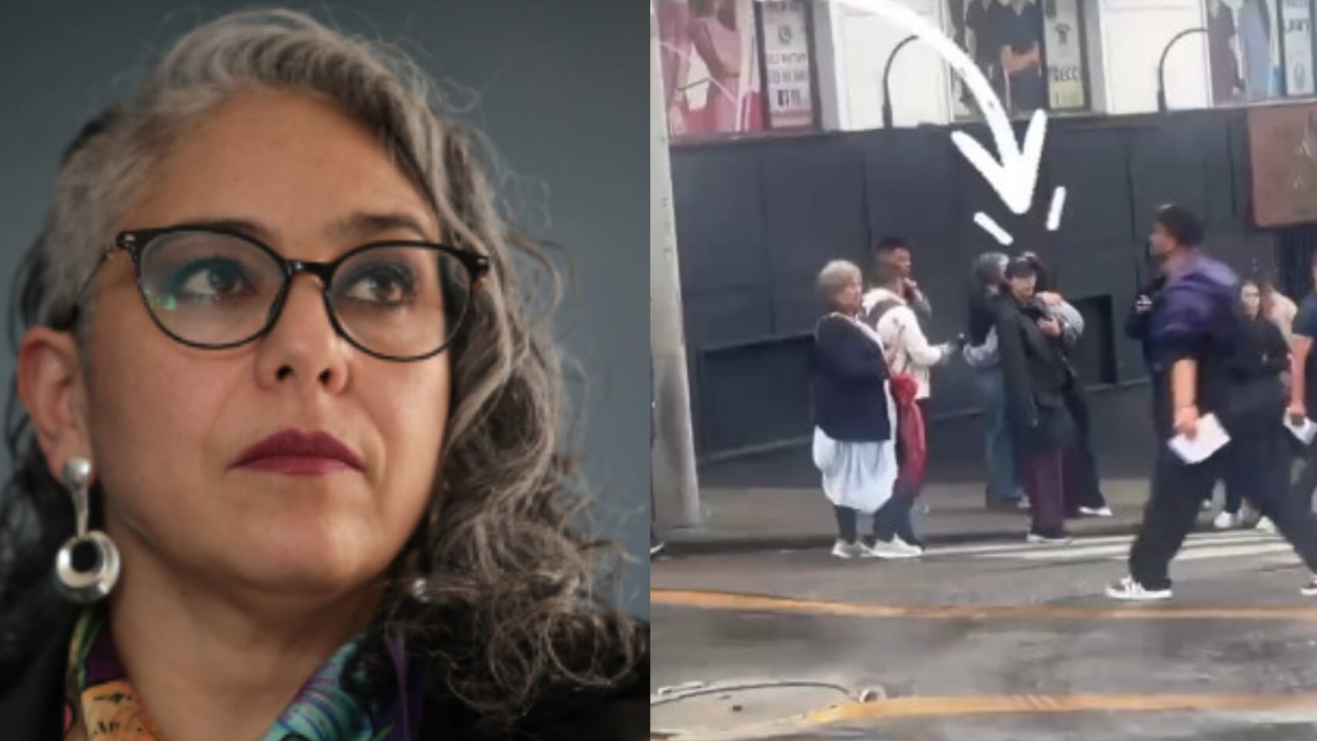 María José Pizarro en vandalización de sede de Paloma Valencia