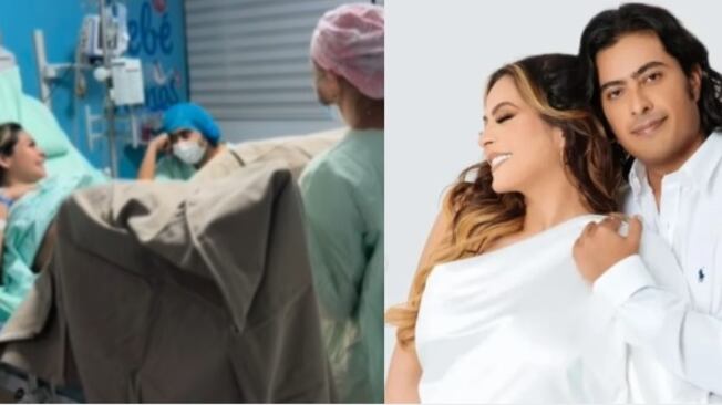 La pareja compartió el nacimiento de su bebé, Luka.