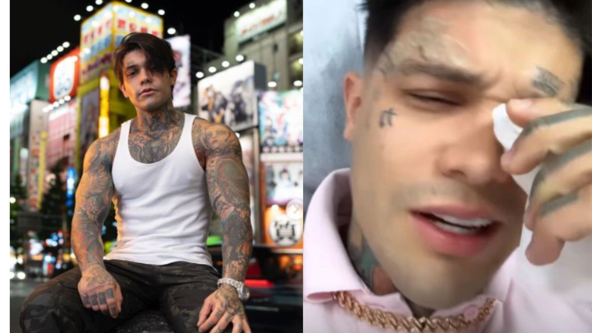 Yeferson Cossio se retira los tatuajes de la cara.