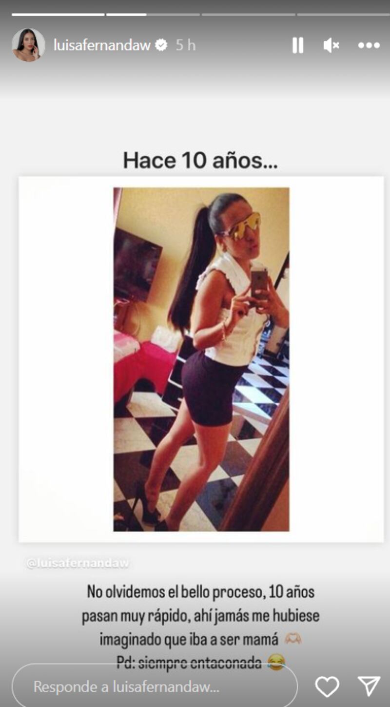 Así lucía Luisa Fernanda W, hace ya diez años