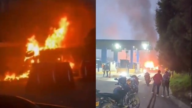 Foto explosión en el peaje Casablanca: testigo describe vehículos en llamas y víctimas atrapadas.
