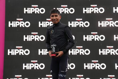 Nairo Quintana fue premiado por su esfuerzo en el Giro de Italia