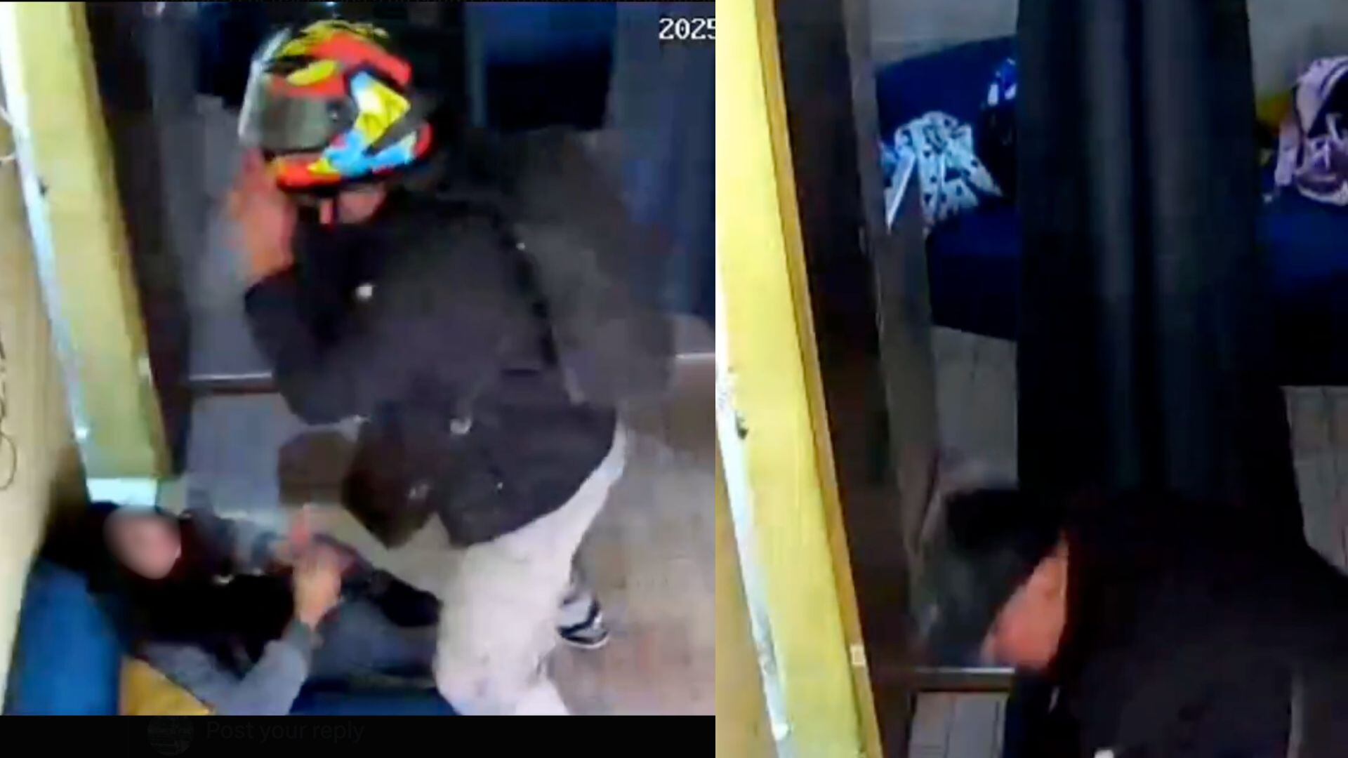 Una mujer fue víctima de una feminicidio en Yomasa, el hecho quedó registrado en Video (Foto: @ColombiaOscura)