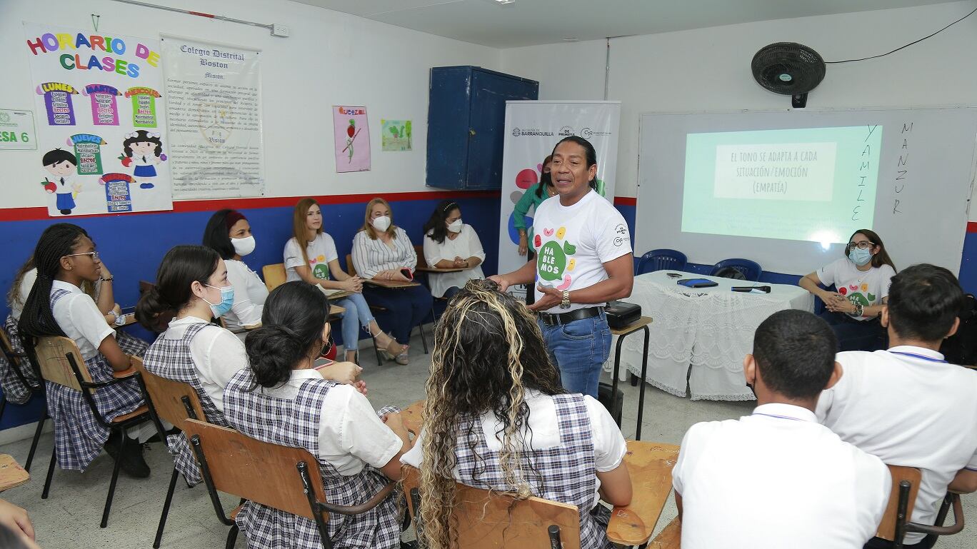 Estragegia Hablemos de Salud Mental en colegios de Barranquilla.