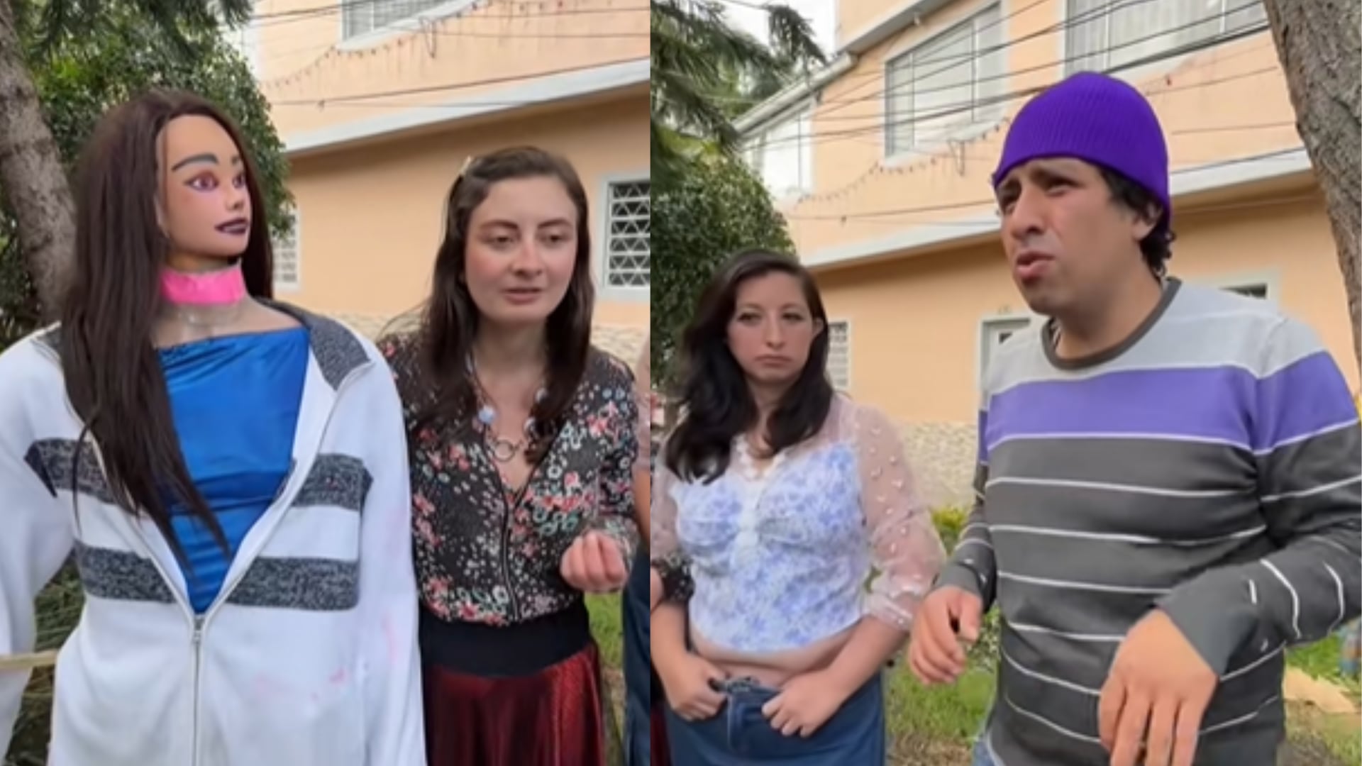 Novia de la ruta F60 y Cristian Montenegro