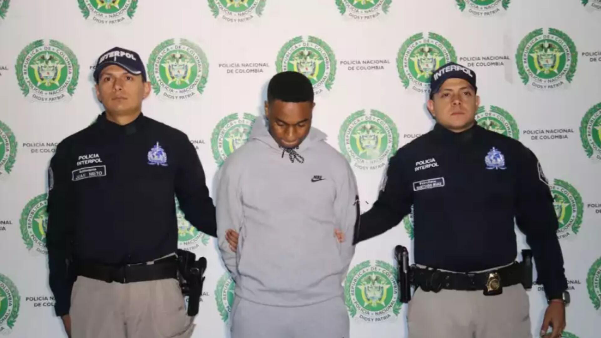 Foto de la Dijin sobre captura de alias 'Mbappé'