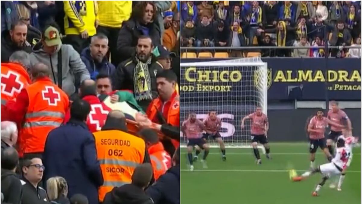 Hincha debió ser llevada a un hospital por potente balonazo en su rostro