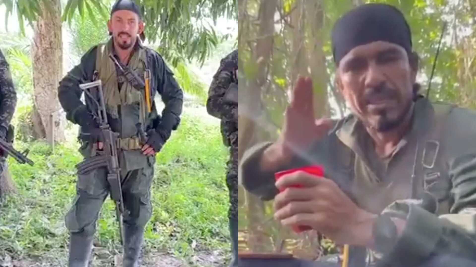 Alias ‘Jhon Mechas’ y ‘Richard’, comandantes de las disidencias de las Farc.