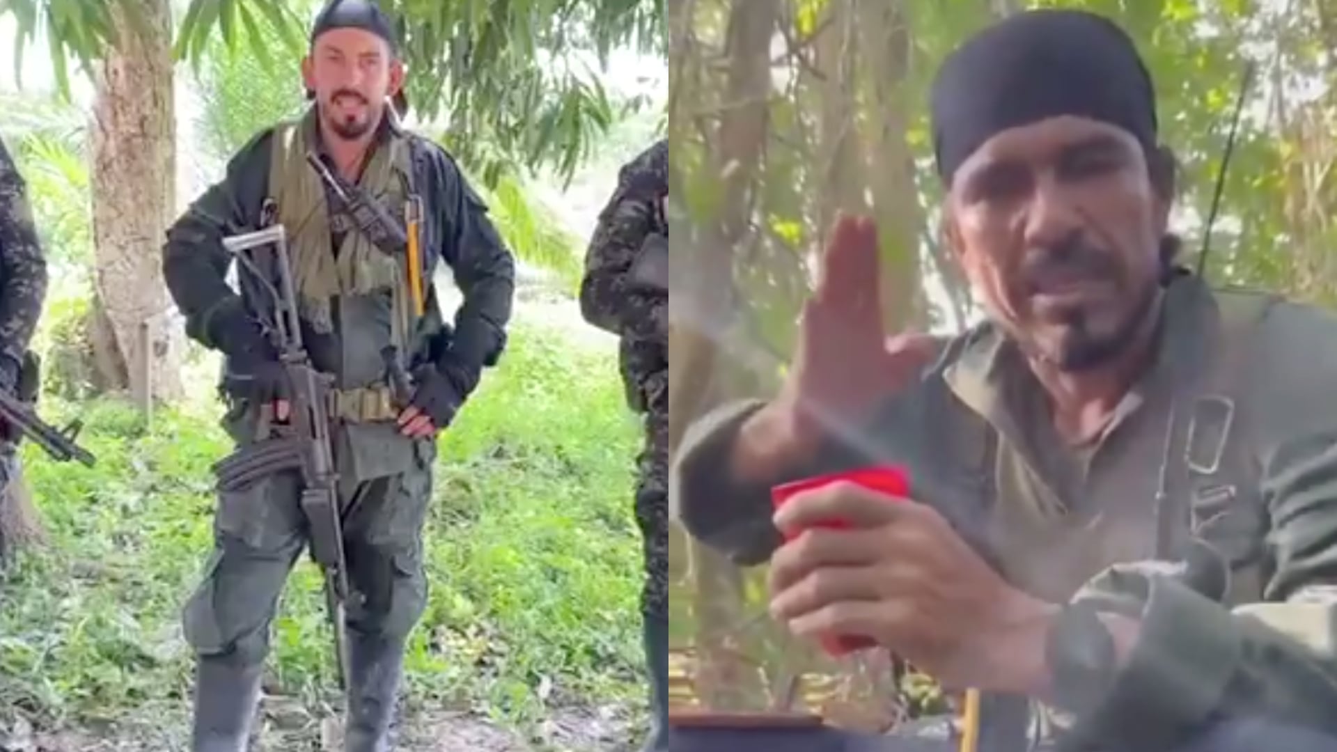 Alias ‘Jhon Mechas’ y ‘Richard’, comandantes de las disidencias de las Farc.