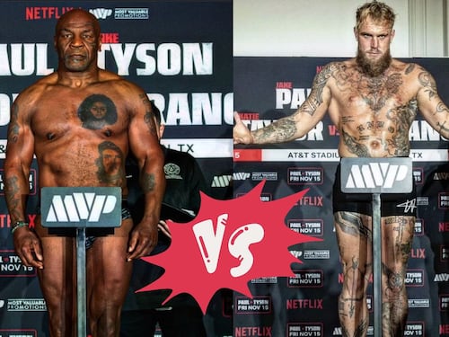 Mike Tyson y Jake Paul cumplen en la báscula y se declaran listos para enfrentarse en el ring