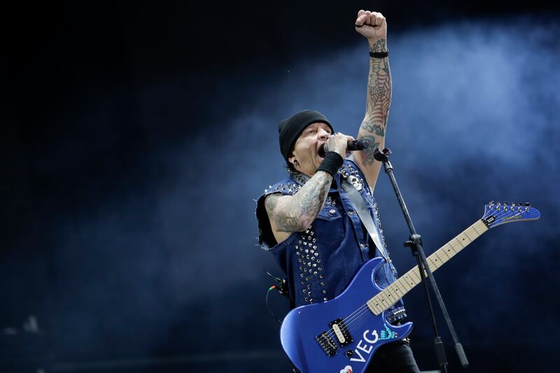 I.R.A., de Colombia, durante su presentación en Rock al Parque 2022 en Bogotá.