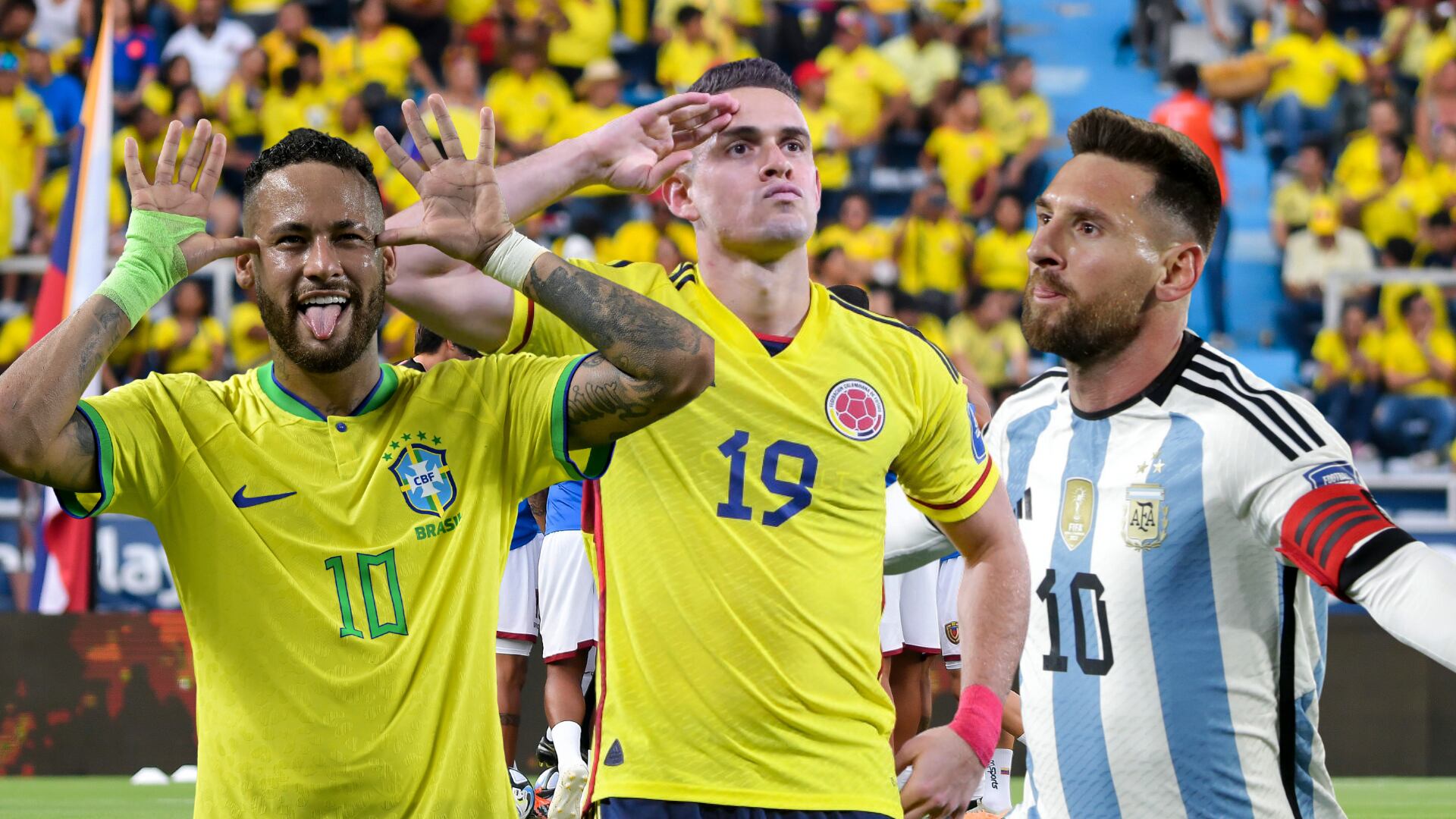 Messi, Neymar y Borré