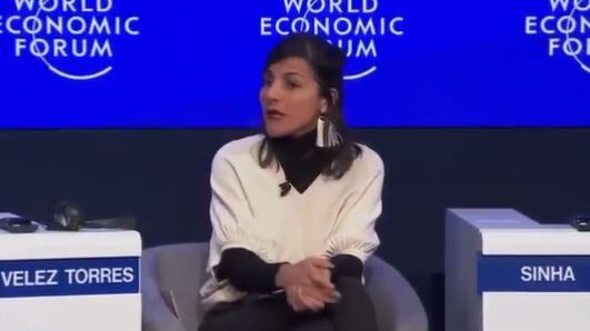 Irene Vélez, ministra de Minas, en el Foro Económico Mundial