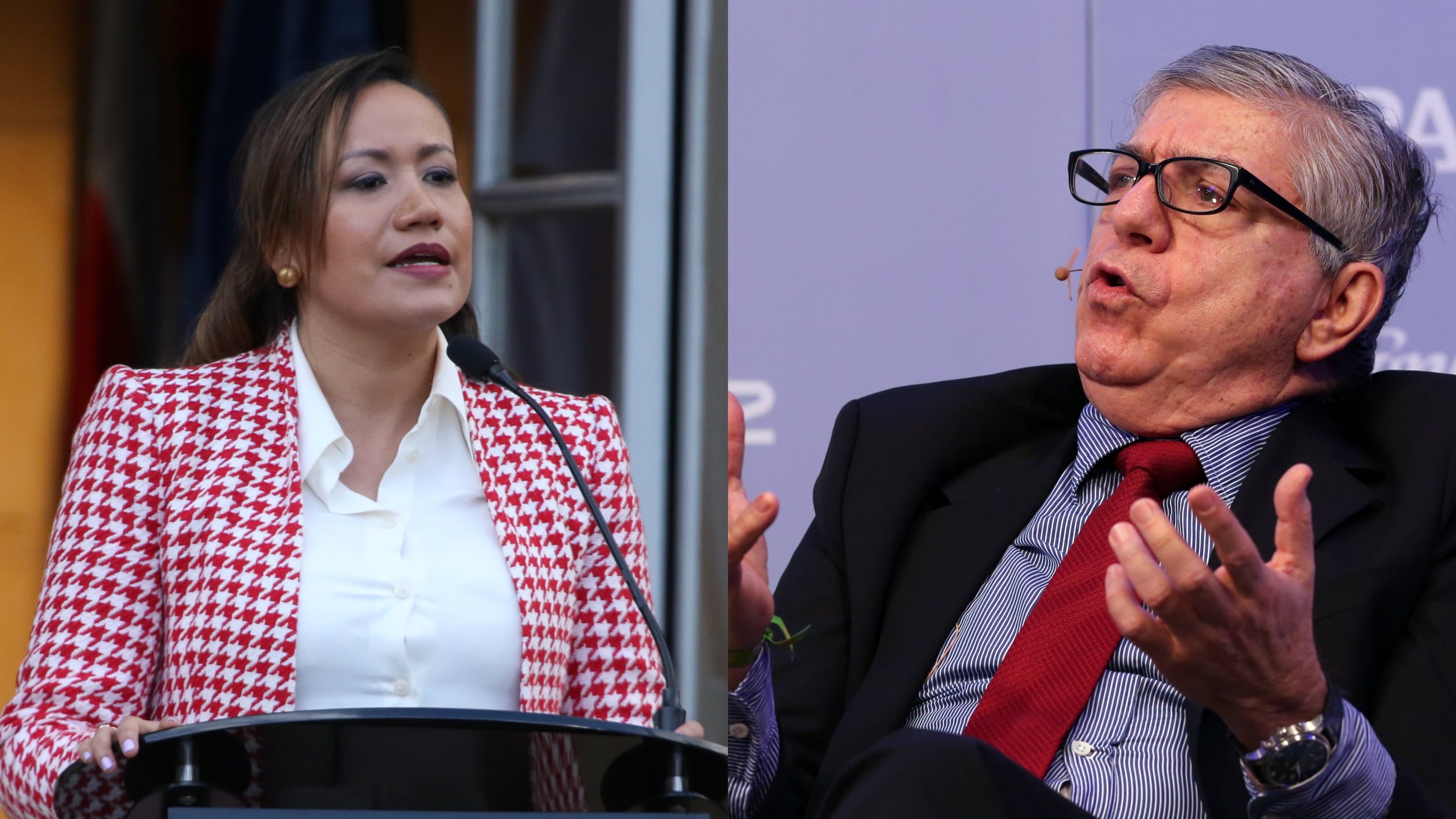 Carolina Corcho y César Gaviria