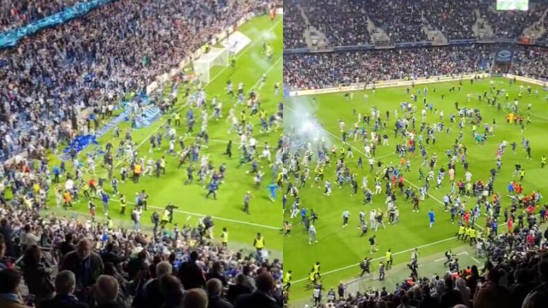 Invasión de aficionados de Le Havre