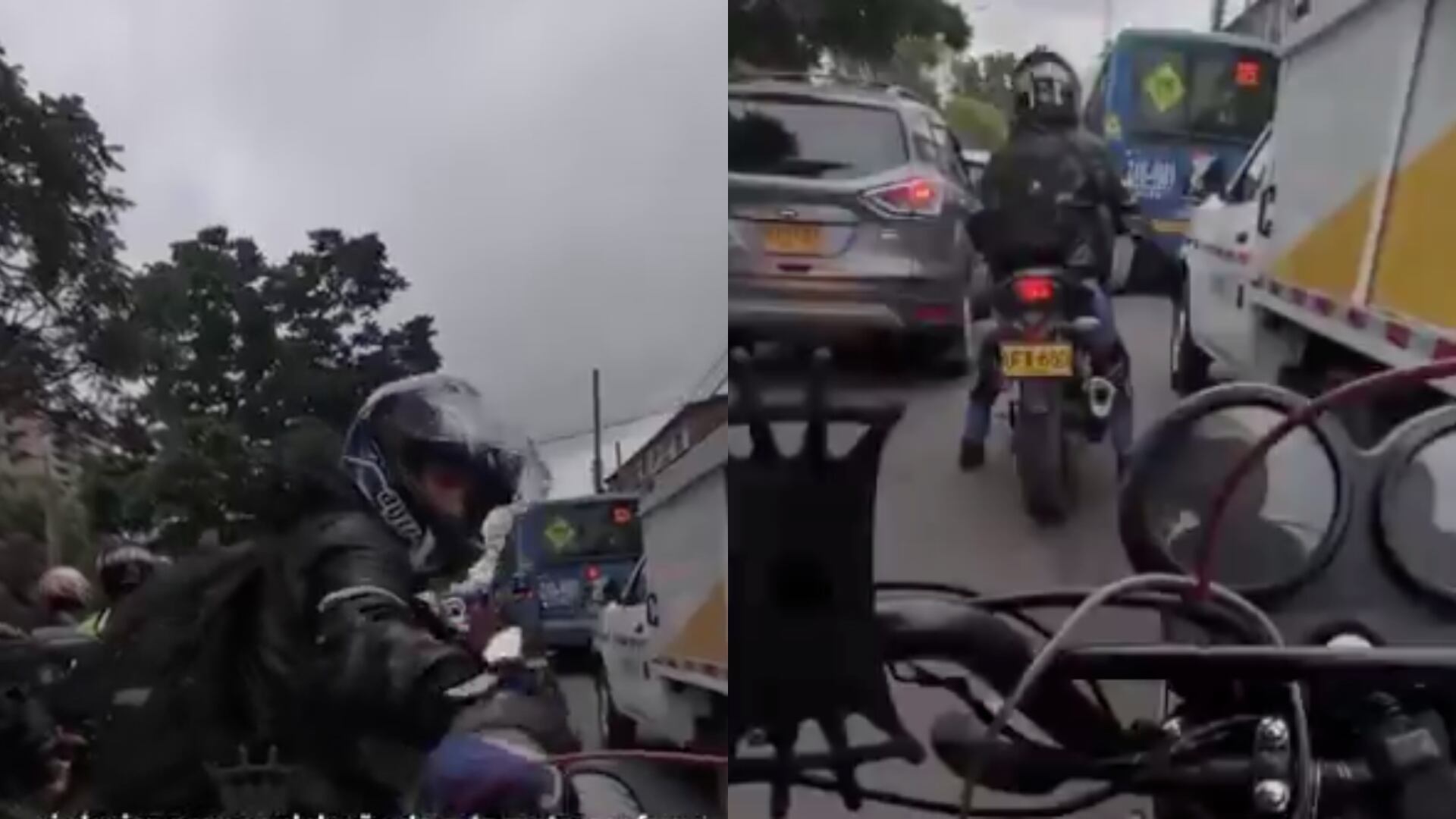Motero robó la llave de otro motociclista dejándolo a la intemperie.