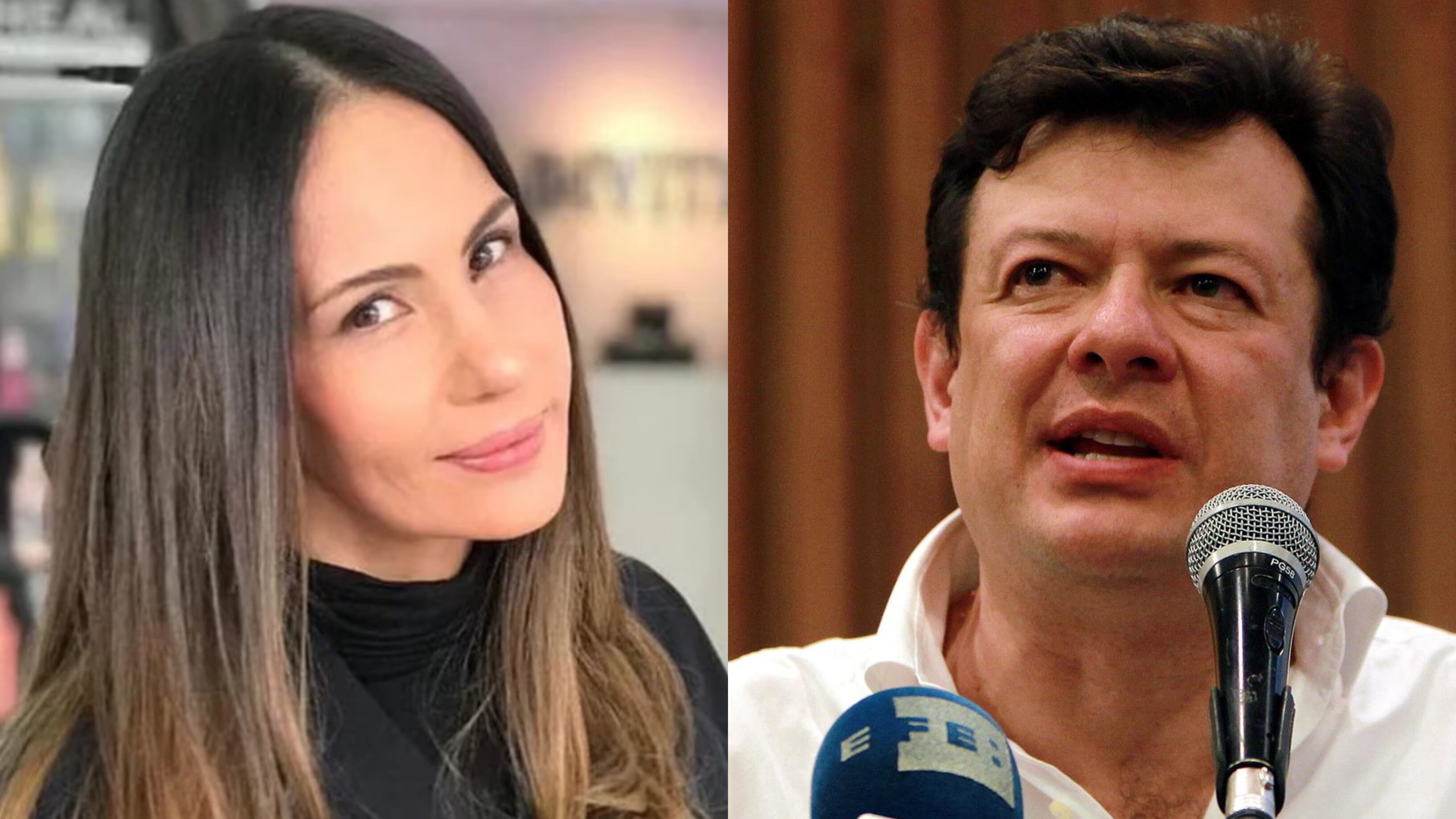 Nórida Rodríguez y Hollman Morris