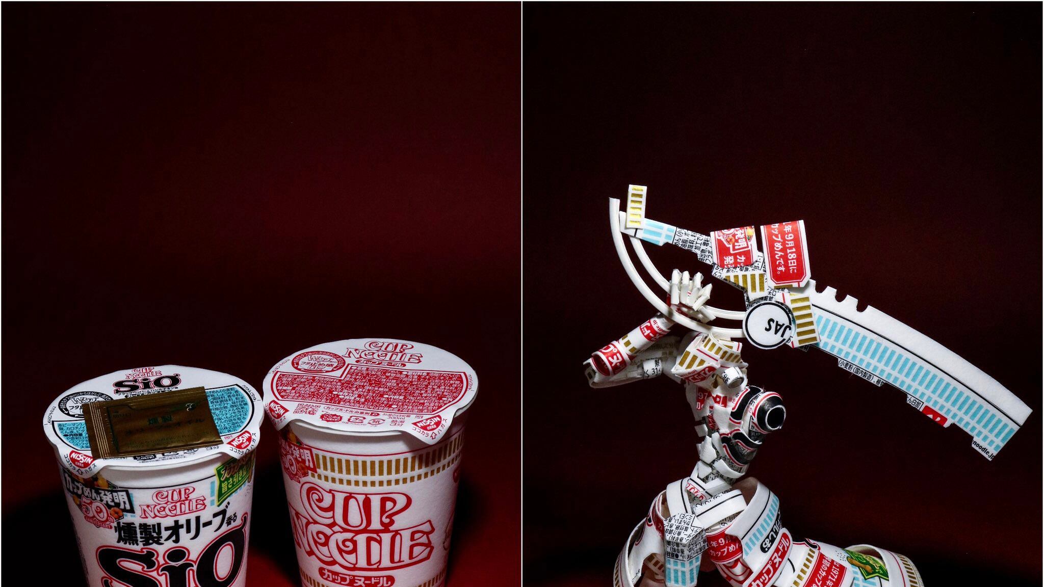 Arte con envases vacíos