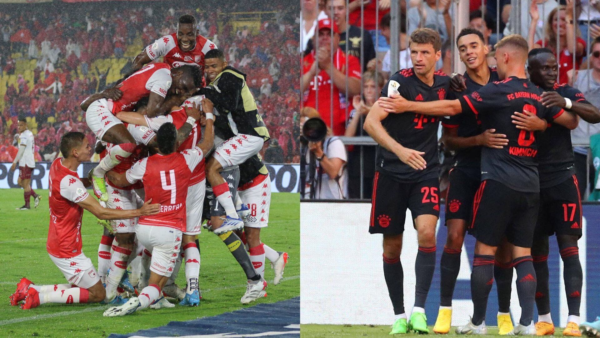 Santa Fe y Bayern Munich salvaron a un hombre de ser robado en Bogotá.