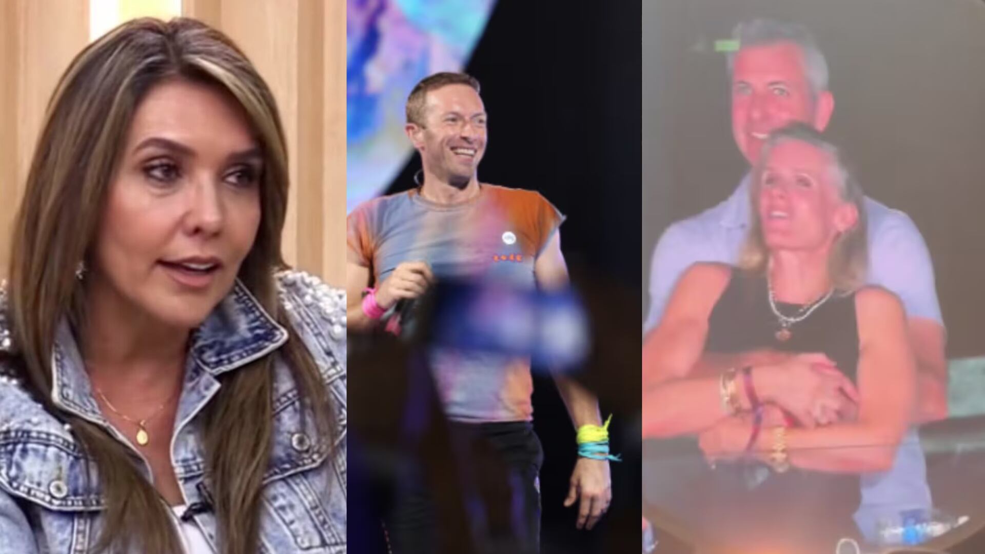 Mónica Rodríguez y asistentes concierto Coldplay.