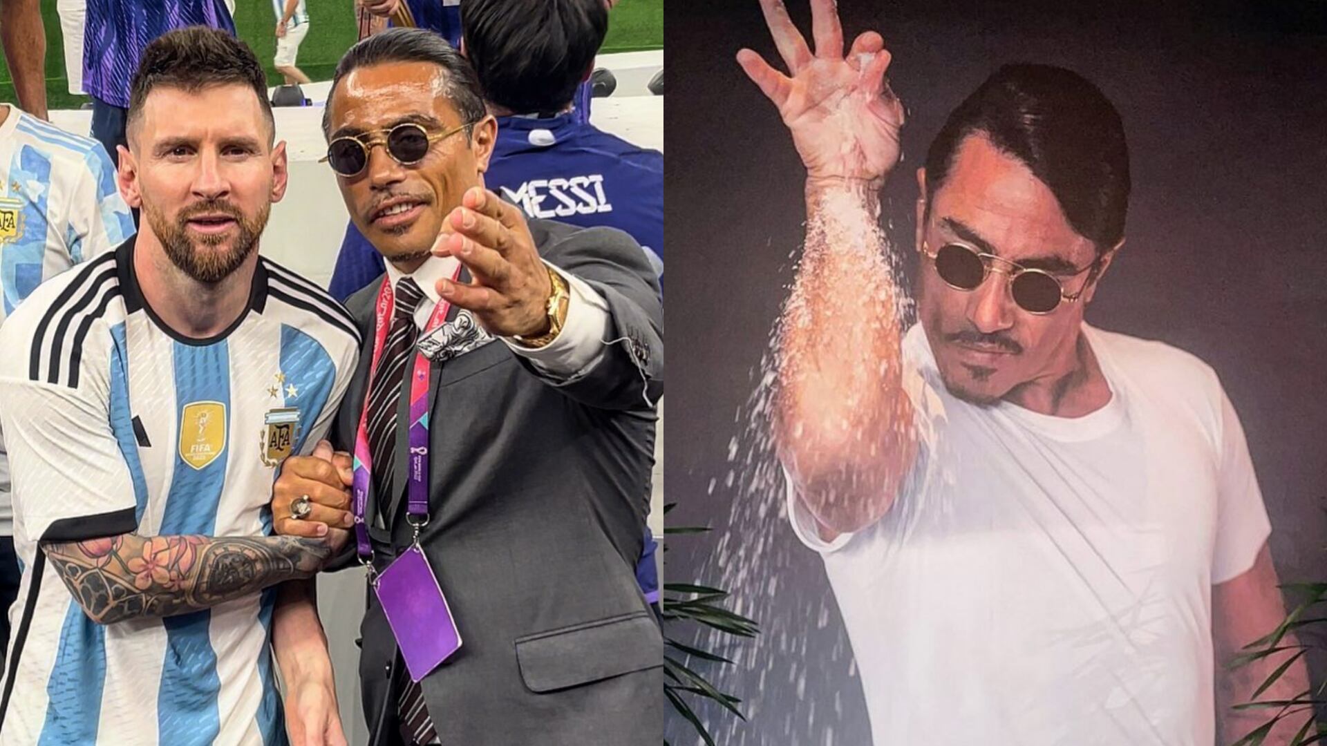 La evidente incomodidad de los jugadores de Argentina al grabarse junto al cocinero Salt Bae