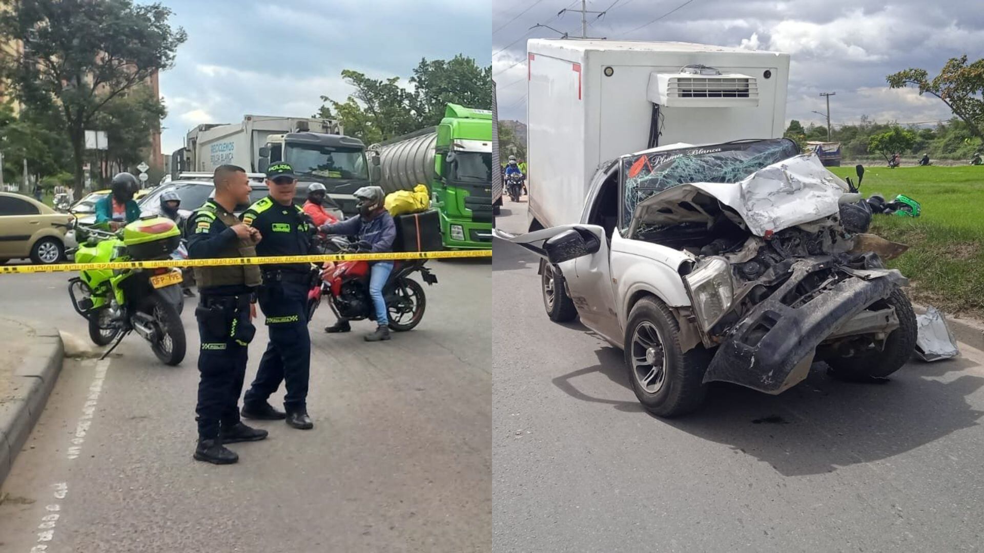 Un camión que se estrelló y protestas en la U. Distrital han afectado la movilidad.