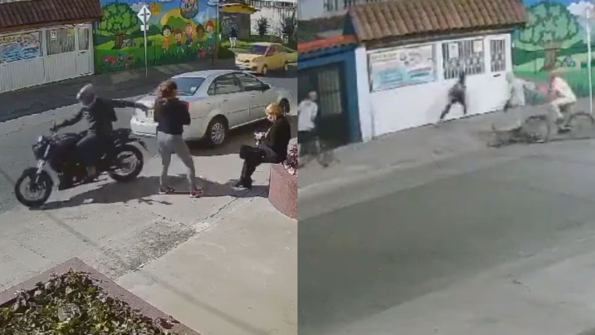 Los raponeros están robando en la misma calle de Bogotá.