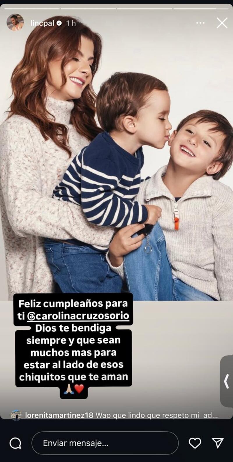 Lincoln Palomeque y Carolina Cruz