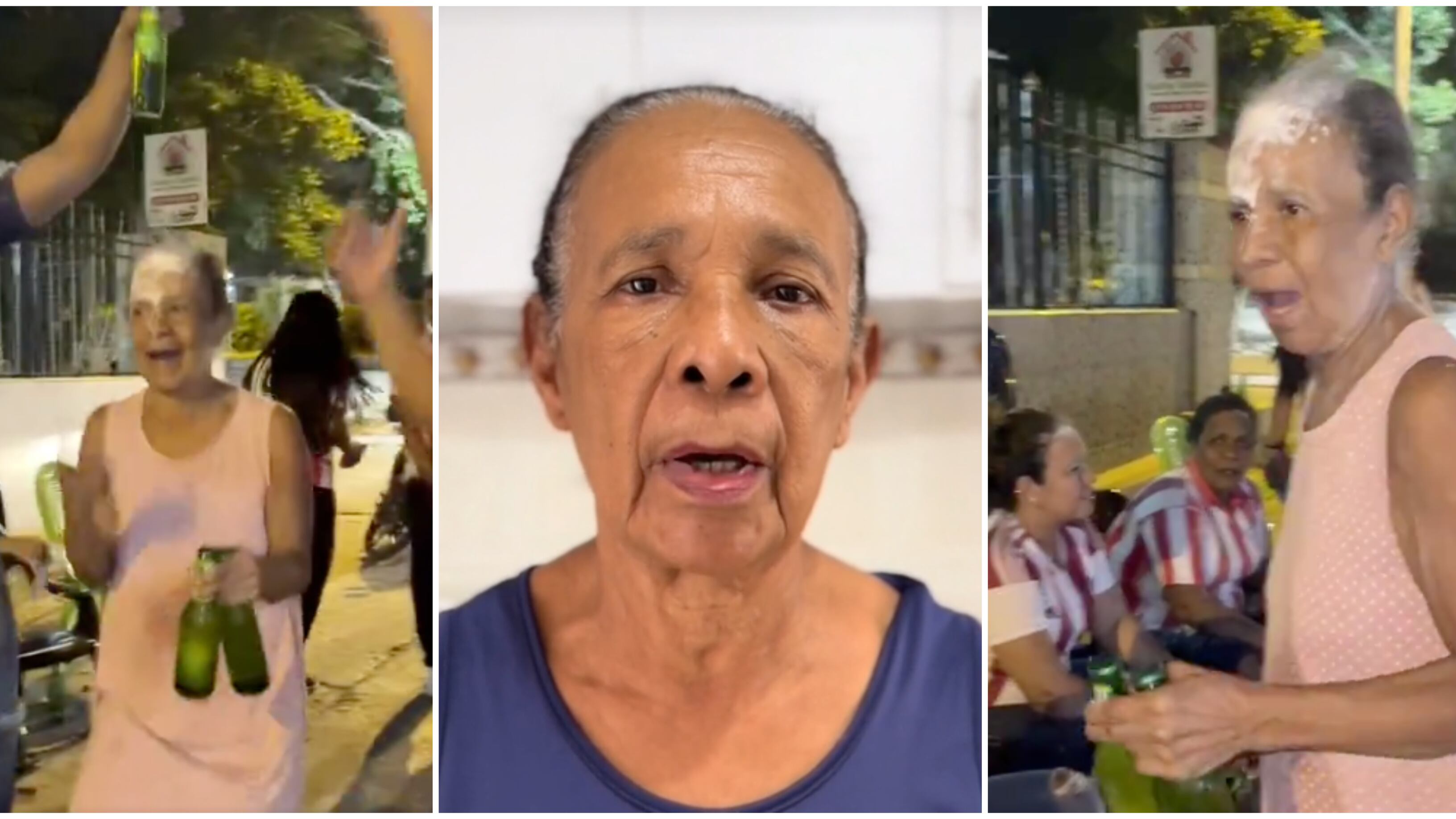 La abuela María celebró el triunfo del Junior