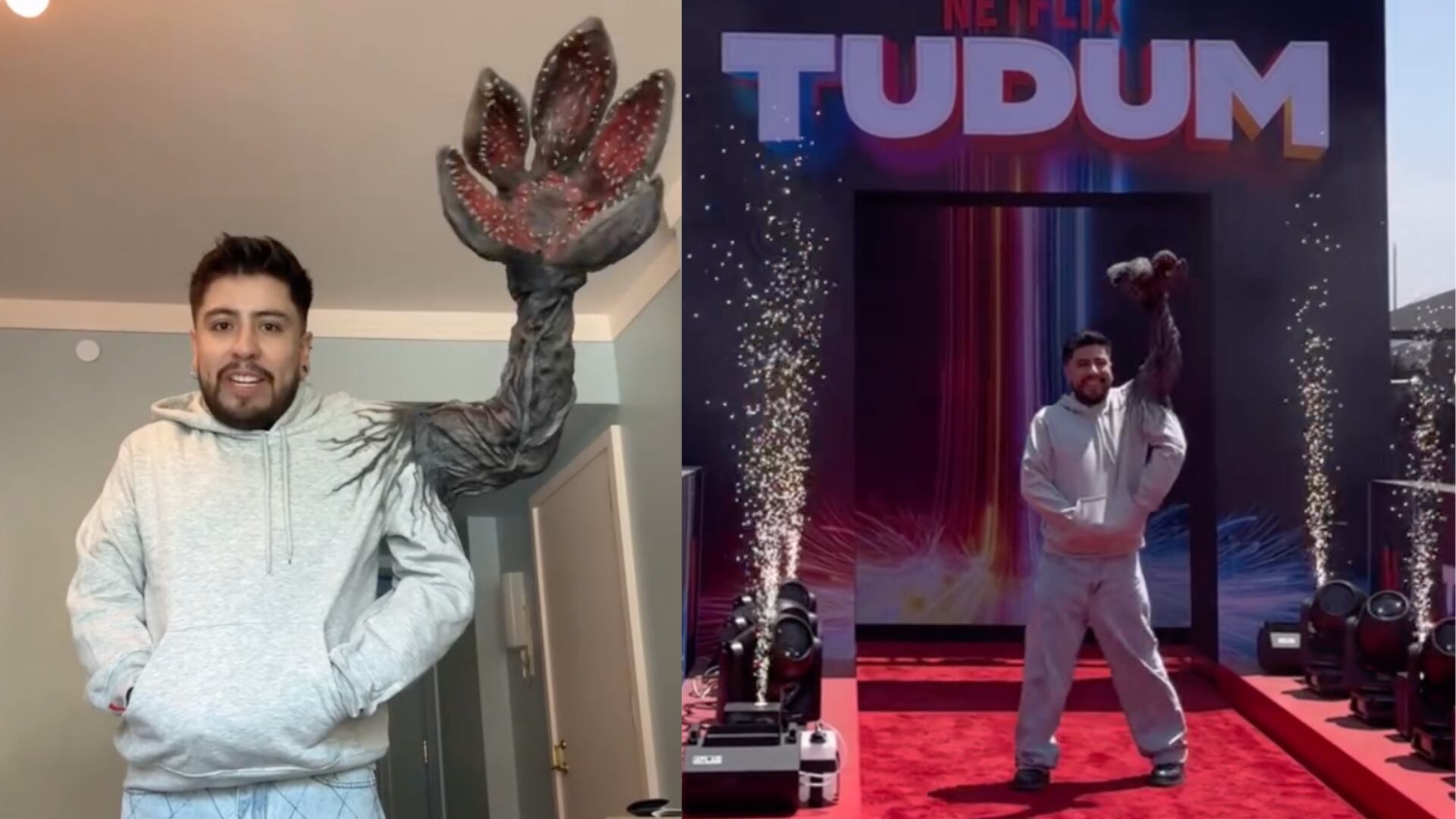 JuanDa en la alfombra roja de Netflix TUDUM