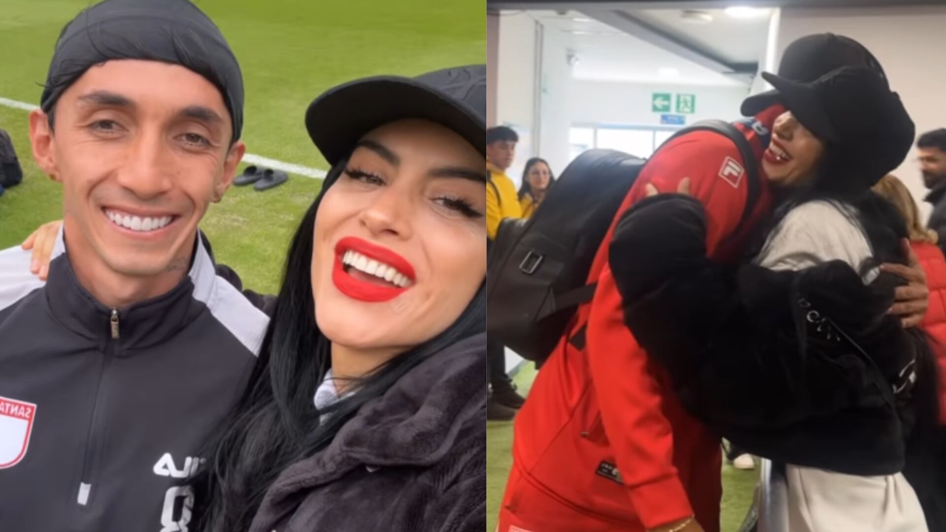Así fue la exclusiva visita de Jessica Cediel a los jugadores de Santa Fe
