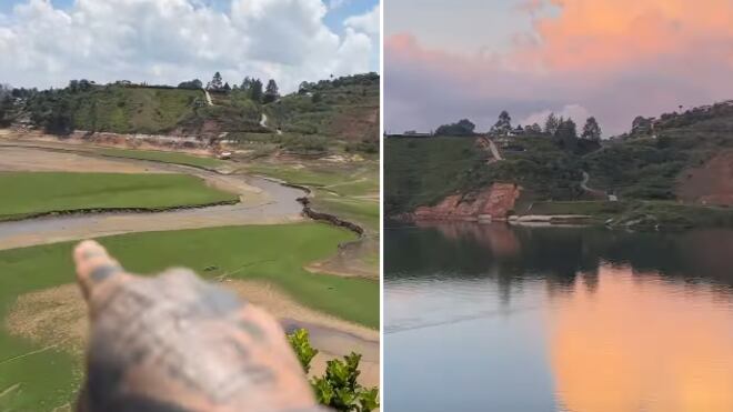 Imágenes del embalse de Guatapé