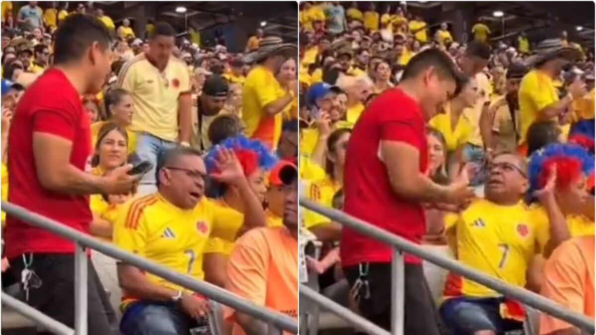 Mané Díaz enfureció con un seguidor en pleno partido de la Selección Colombia en Copa América