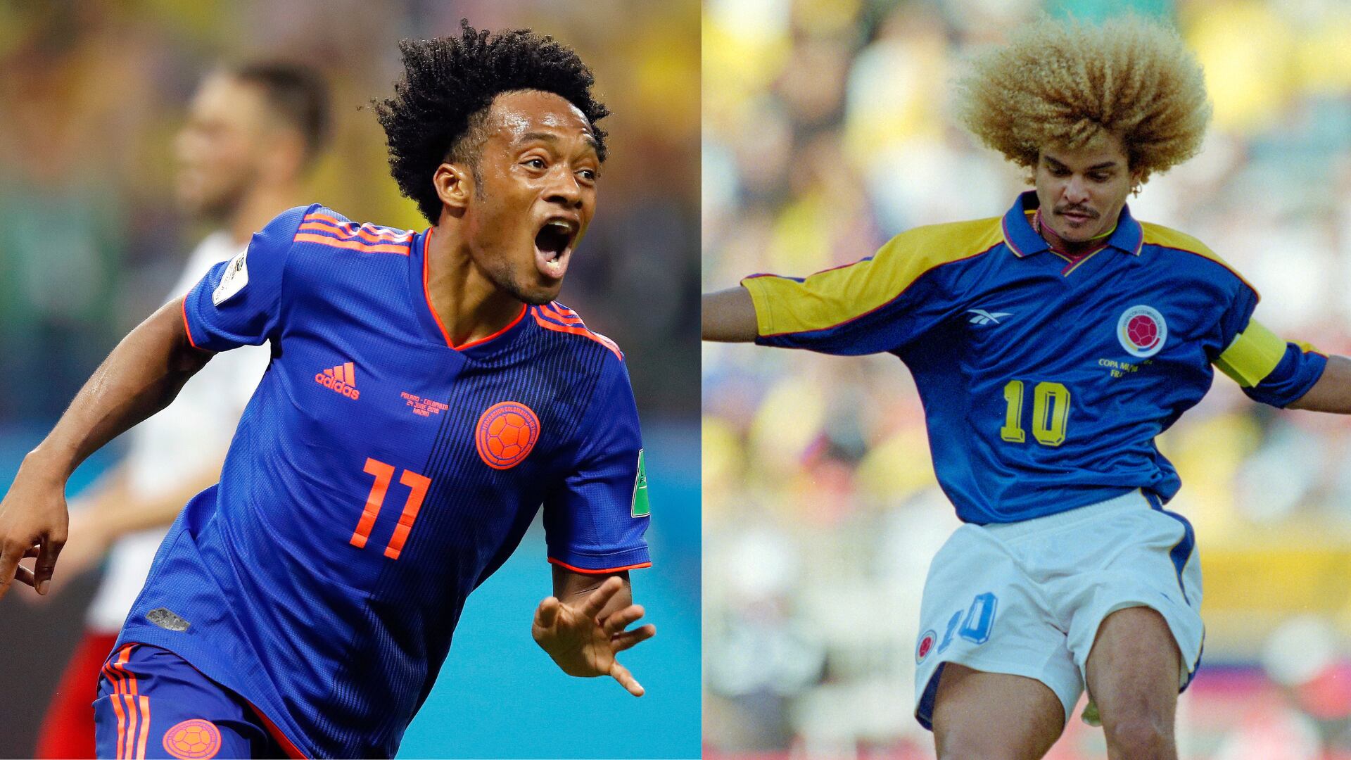 Juan Guillermo Cuadrado y Carlos Pibe Valderrama