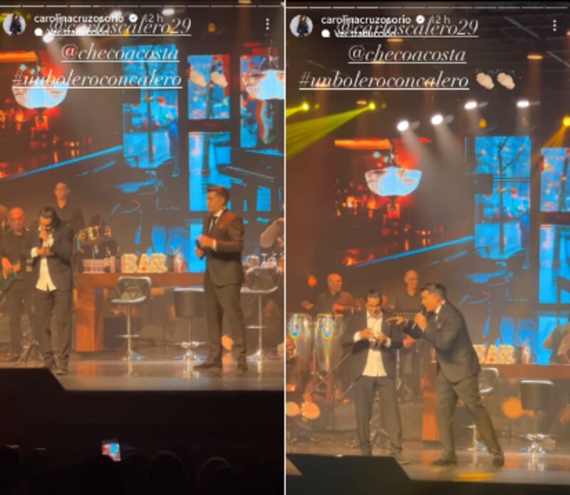 Carlos Calero con el Checo Acosta de invitado