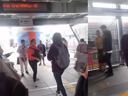 Vendedoras informales, dentro de ellas una invidente, protagonizaron bochornosa pelea en TransMilenio