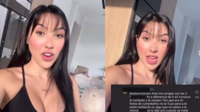 Aida Victoria Merlano en sus redes que estallaron por un chisme.