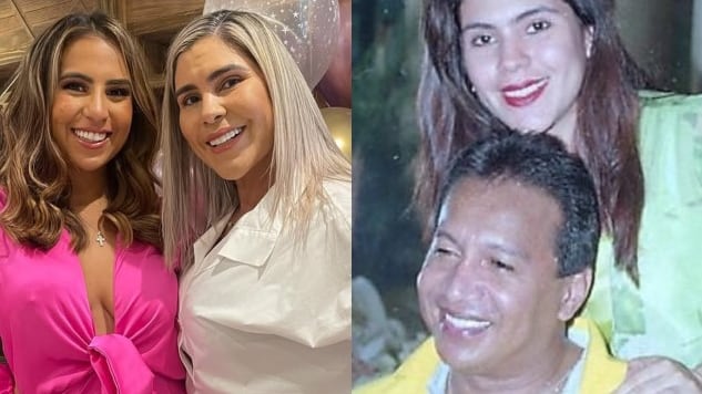 Foto de Betsy Liliana, su hija Lily Díaz y Diomedes Díaz.