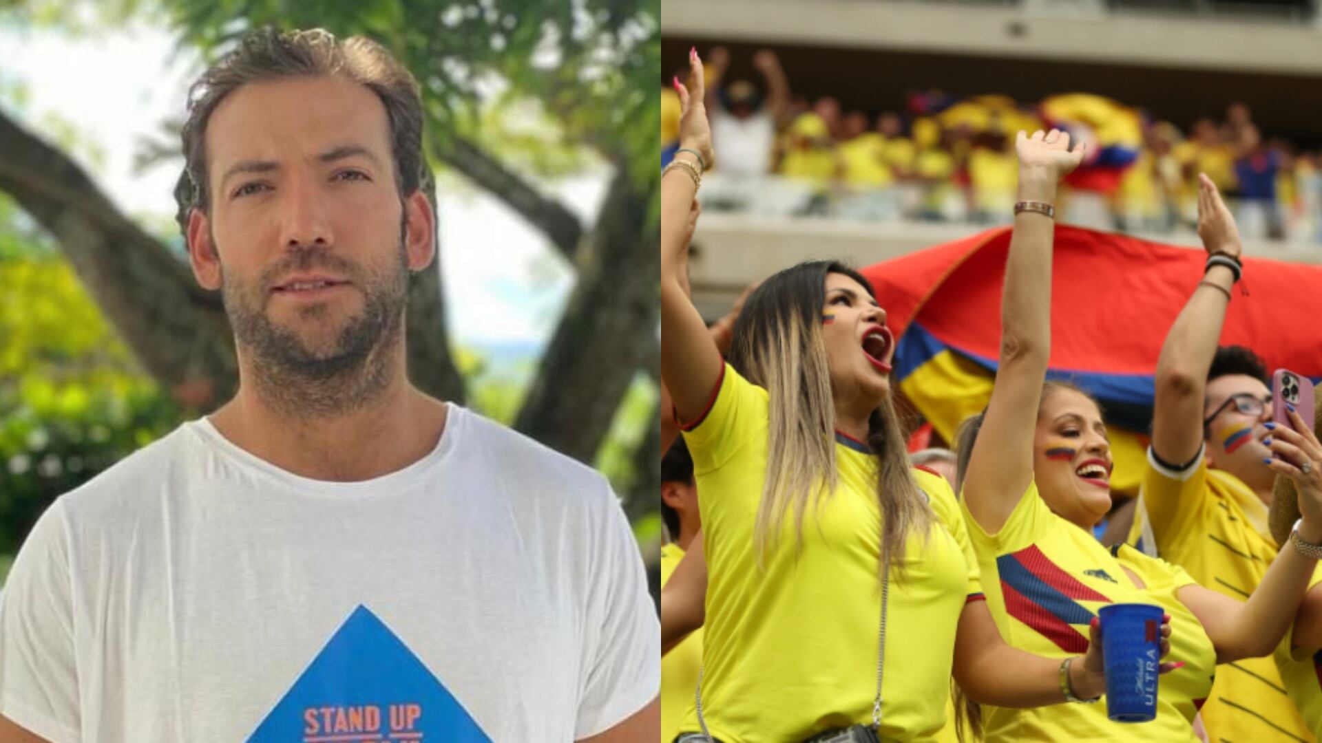 El hijo del expresidente Santos, Martín Santos, criticó el poco aliento de los aficionados colombianos, con la selección.